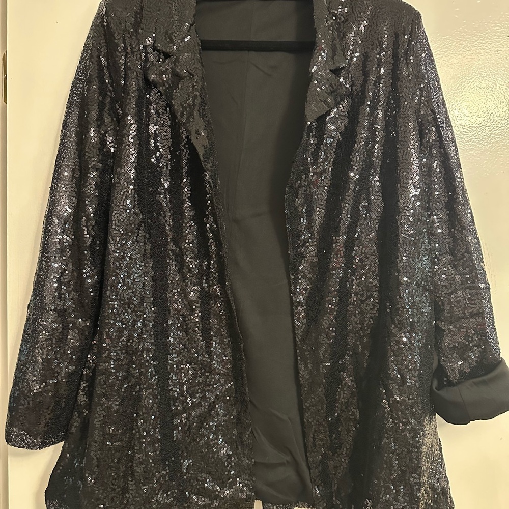 Sequin Black Jacket